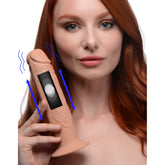 7X Remote Control Vibrating & Thumping Dildo - Medium
